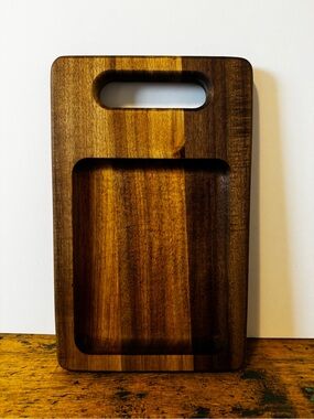 Handcrafted Wood Serving/Cutting  Board - Rich Brown